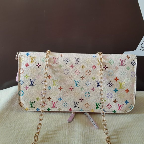 Purse Wallet Insolite Multicolor Powder Pink Crossbody Waterproof French Clutch - Picture 1 of 13